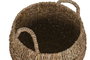 DKD Home Decor Set de 3 Cestas de Seagrass y Metal Natural