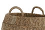 DKD Home Decor Set de 3 Cestas de Seagrass y Metal Natural