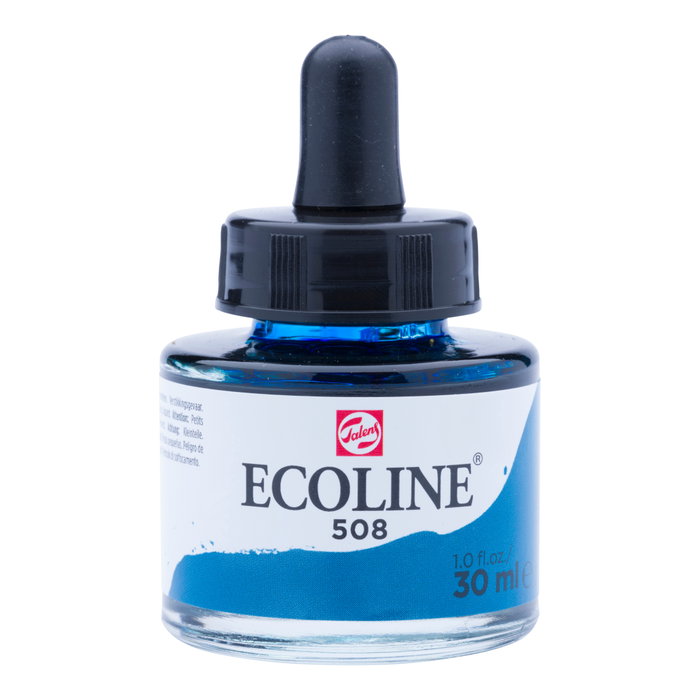 Ecoline Acuarela Líquida Azul de Prusia 508 Frasco 30 ml Ecoline Acuarela Líquida Azul de Prusia 508 Frasco 30 ml