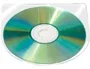 Q-connect Funda Autoadhesiva para CD/DVD sin Solapa, Transparente, Polipropileno, Pack 10 Unidades