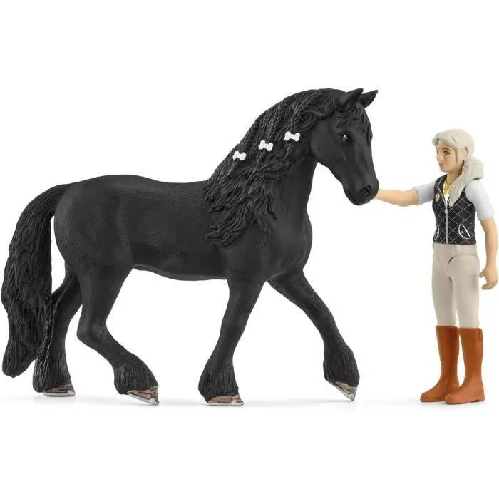 Schleich 42640 Horse Club - Figura de juego Tori y Princesa con Caja de 11 piezas, a partir de 5 años