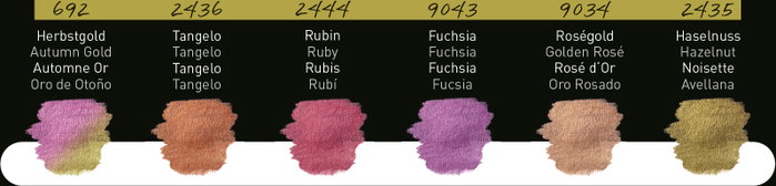 Finetec FINETEC® Set de acuarelas nacaradas Warm de 6 colores Finetec FINETEC® Set de acuarelas nacaradas Warm de 6 colores