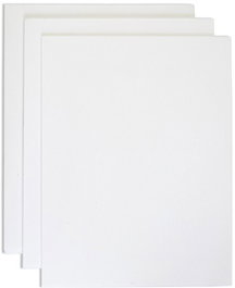 GRAFOPLAS Pack de 8 Cartón Pluma A4 Blanco 5mm