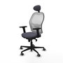 PIQUERAS Y CRESPO Silla de oficina Jorquera Gris y Blanco