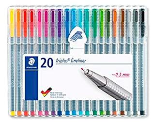 Staedtler Triplus Fineliner 334 Estuche de 20 Rotuladores Colores Surtidos (14+6 gratis) extra_attributes.Punta: Fina