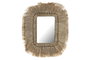 DKD Home Decor Espejo de Yute y Cristal Natural 50x60 cm