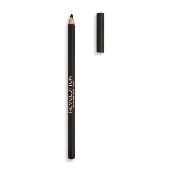 Makeup Revolution Delineador Kohl de Ojos Eyeliner de Alta Pigmentación Color #Black 1.30 g