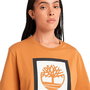 Camiseta de Manga Corta Hombre Timberland Stack Logo Colored Short Sleeve Naranja 6 Años