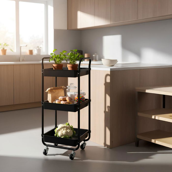 Carrito Multiusos Garbo Quid 34,5x29,5x77 cm (4 Unidades)