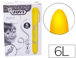 Jovi Maquillaje en Barra Twist Make-Up Amarillo Caja de 5 Unidades