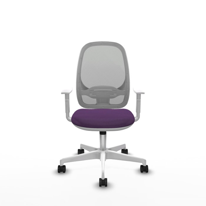 PIQUERAS Y CRESPO Silla de oficina Cilanco con mecanismo Sincro, Morado y Gris