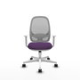 PIQUERAS Y CRESPO Silla de oficina Cilanco con mecanismo Sincro, Morado y Gris