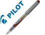 Pilot Pluma Desechable V Pen Silver Rojo SVP-4WR Tinta Líquida Plumín Acero Trazo 0.4mm Visor Tinta