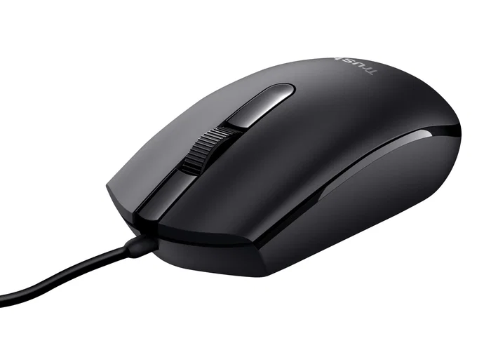 Trust Basi Ratón de Oficina Ambidextro con Cable USB Negro Trust Basi Ratón de Oficina Ambidextro con Cable USB Negro