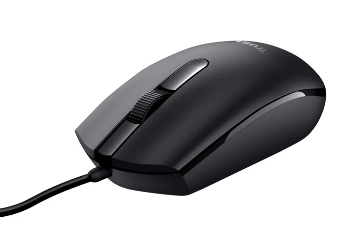 Trust Basi Ratón de Oficina Ambidextro Negro Trust Basi Ratón de Oficina Ambidextro Negro