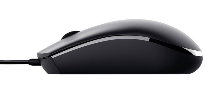 Trust Basi Ratón de Oficina Ambidextro Negro Trust Basi Ratón de Oficina Ambidextro Negro
