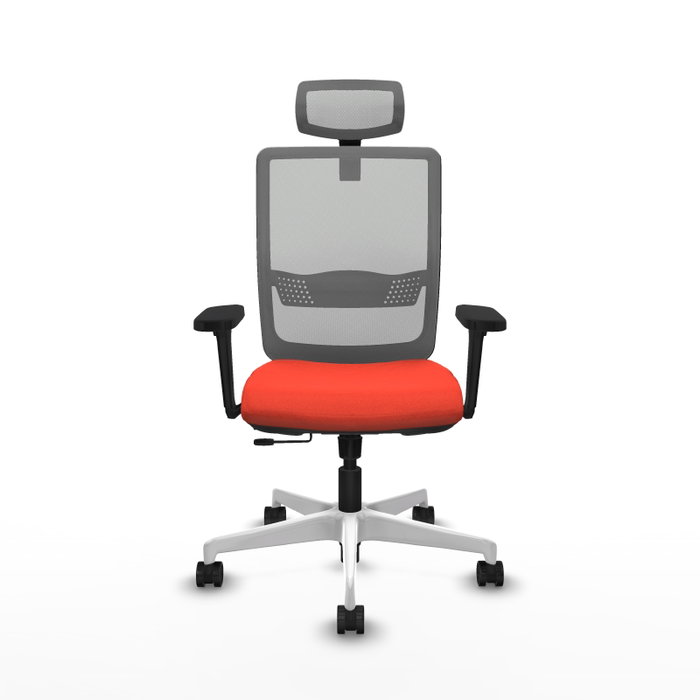 PIQUERAS Y CRESPO Silla de oficina Haches Naranja oscuro/Gris