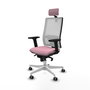 PIQUERAS Y CRESPO Silla de oficina Horna Rosa y Blanco