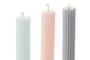 DKD Home Decor Set de 3 Velas de Cera de Parafina 2x2x25 cm