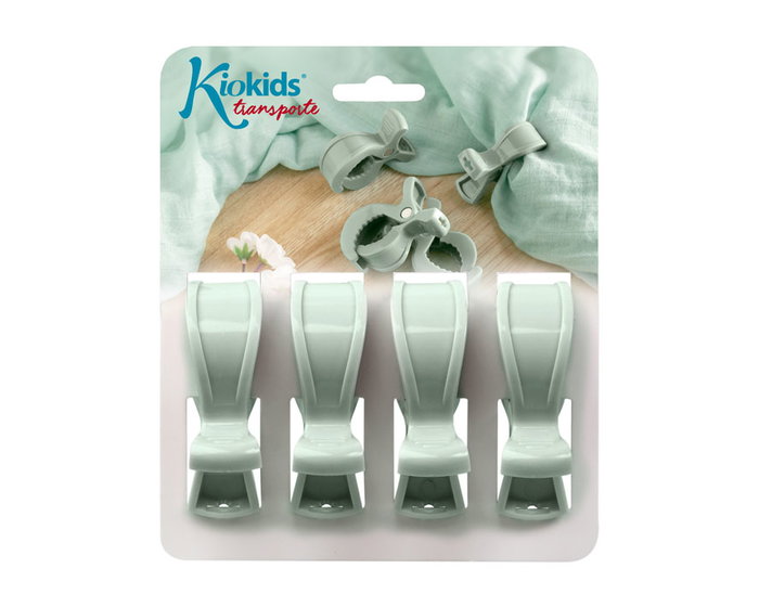 KioKids Pinzas para Muselinas Mint (4 Unidades)