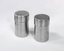 Inde Set de 2 Piezas Salero y Pimentero en Acero Inoxidable para Bar, 4x6 cm (24 Unidades)