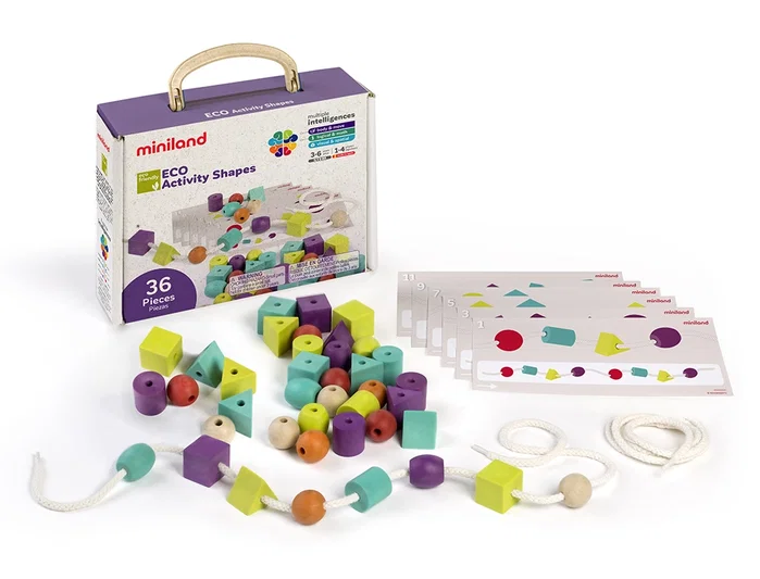 Miniland Juego didáctico Eco Activity Shapes 36 piezas Miniland Juego didáctico Eco Activity Shapes 36 piezas