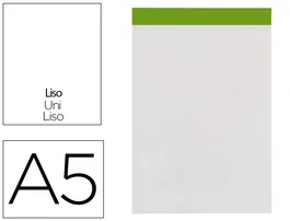 Liderpapel Bloc de notas liso A5 80 hojas 60 g/m² perforado