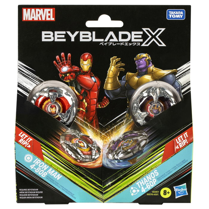 HASBRO Kit inicial Beyblade X Marvel surtido