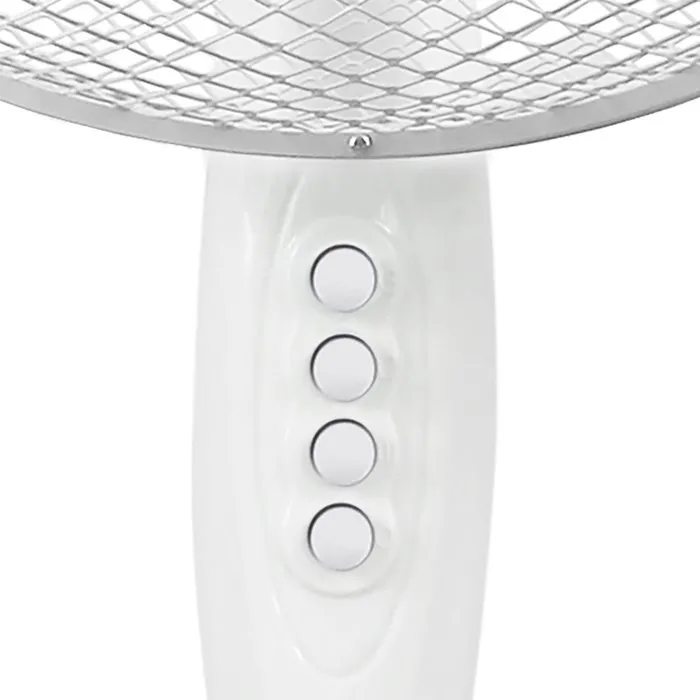 Oceanic Ventilador de Pedestal 45W Oscilante e Inclinable, 41 cm Diámetro, 3 Velocidades, Blanco - OCEAVP40W25 Oceanic Ventilador de Pedestal 45W Oscilante e Inclinable, 41 cm Diámetro, 3 Velocidades, Blanco - OCEAVP40W25