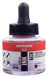 Amsterdam Tinta Acrílica Frasco 30 ml Rosa Claro 361
