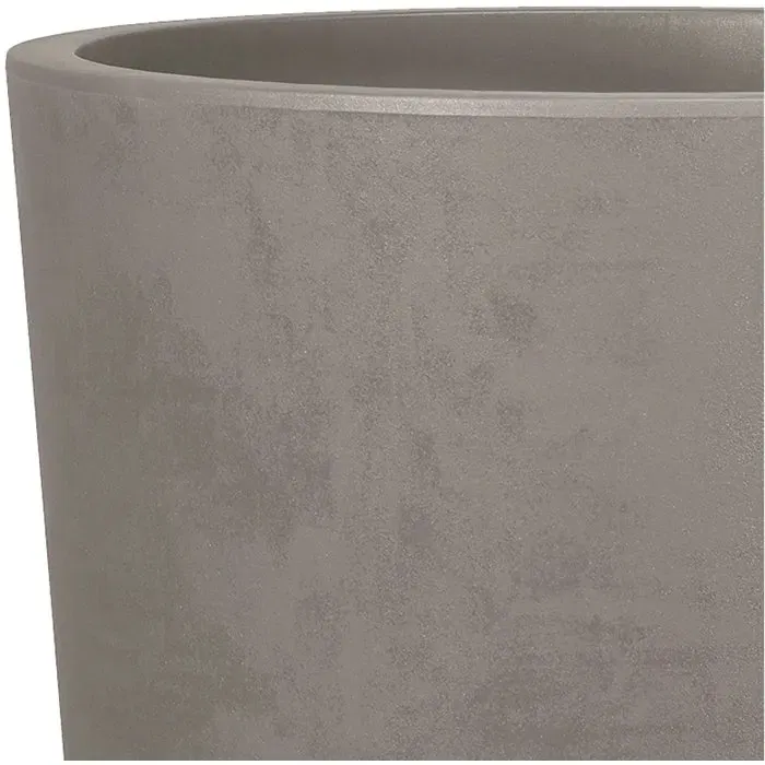 Deroma Millennium Maceta redonda con depósito de agua, 48 L, Ø 43 cm, Marrón - 9HA16SZ