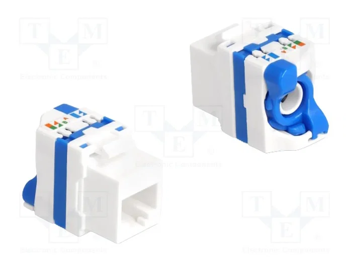 DeLOCK Módulo Keystone RJ45 hembra a LSA Cat.6A sin herramientas con cierre giratorio azul DeLOCK Módulo Keystone RJ45 hembra a LSA Cat.6A sin herramientas con cierre giratorio azul