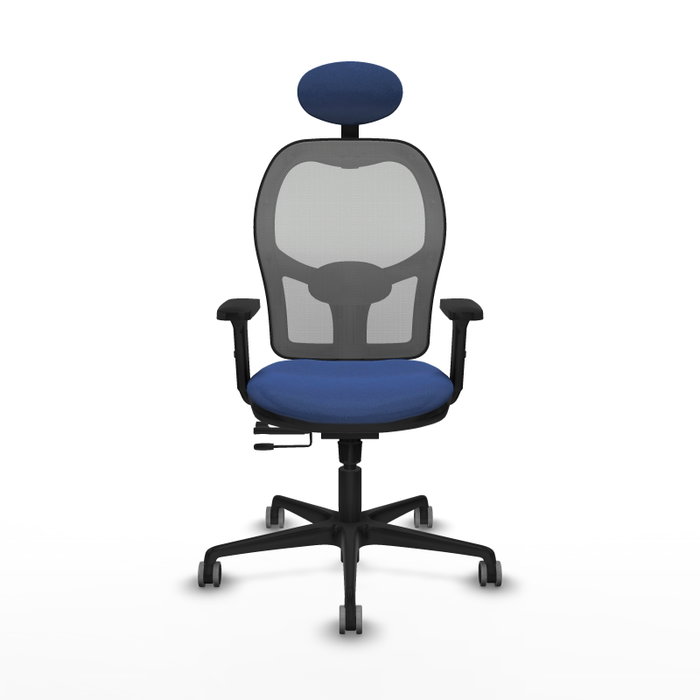 PIQUERAS Y CRESPO Silla de oficina Jorquera con mecanismo Sincro/Traslack, Azul marino y Gris PIQUERAS Y CRESPO Silla de oficina Jorquera con mecanismo Sincro/Traslack, Azul marino y Gris