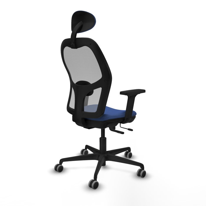 PIQUERAS Y CRESPO Silla de oficina Jorquera con mecanismo Sincro/Traslack, Azul marino y Gris PIQUERAS Y CRESPO Silla de oficina Jorquera con mecanismo Sincro/Traslack, Azul marino y Gris