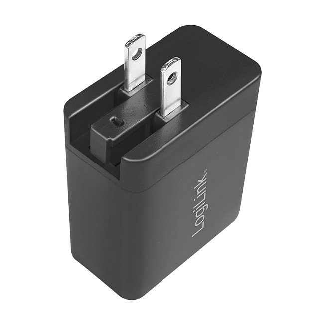 LogiLink Cargador de viaje USB-A 18 W GaN 1 puerto Negro