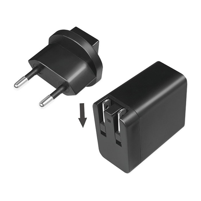 LogiLink Cargador de viaje USB-A 18 W GaN 1 puerto Negro