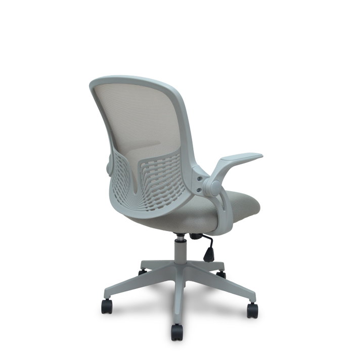 FORÖL Silla de Oficina Opti544 Gris con Respaldo de Malla