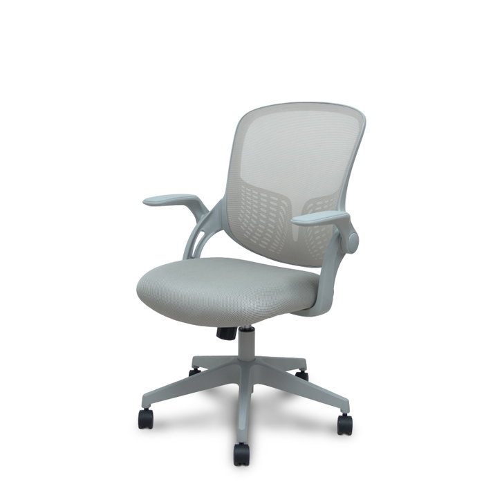 FORÖL Silla de Oficina Opti544 Gris con Respaldo de Malla
