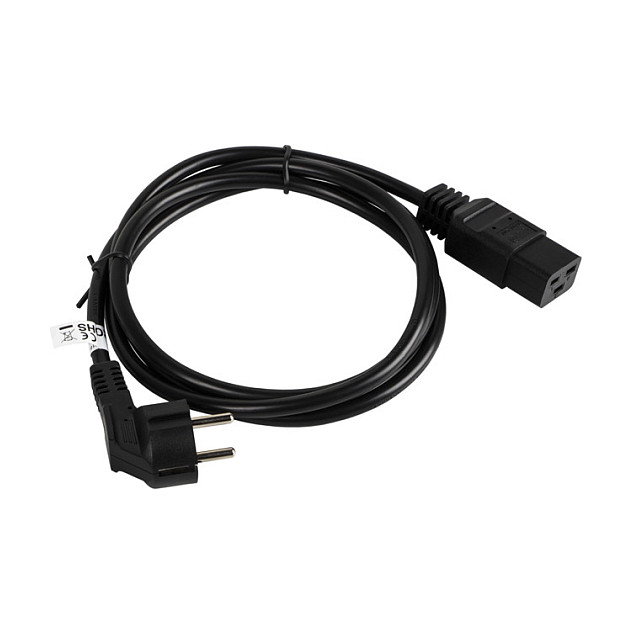 Lanberg CA-C19C-10CC-0018-BK Cable de alimentación CEE 7/7 a C19 1,8 m Negro