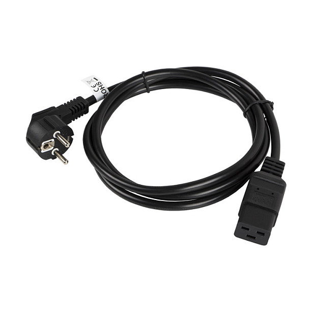Lanberg CA-C19C-10CC-0018-BK Cable de alimentación CEE 7/7 a C19 1,8 m Negro