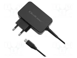 Qoltec GaN POWER PRO 65W USB-C Negro