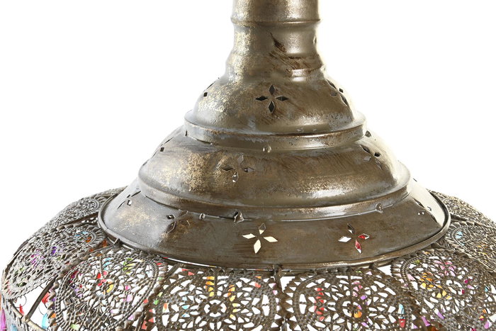 DKD Home Decor Lámpara Techo Arabe Najma Dorado Multicolor 37 x 38 x 37 cm Metal Acrílico E27 50W