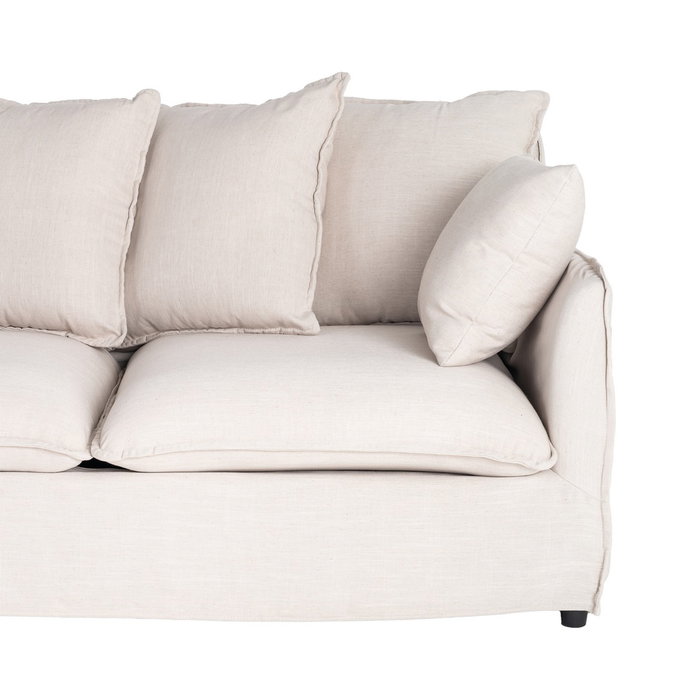 Sofá Chaise Longue Beige Dm-Tejido Salón 254 X 158 X 84 cm Sofá Chaise Longue Beige Dm-Tejido Salón 254 X 158 X 84 cm