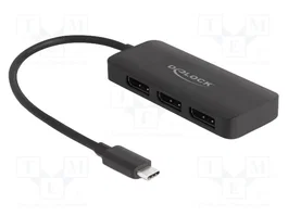DeLOCK Divisor USB Type-C™ a 3 x DisplayPort MST 4K 60 Hz 88041