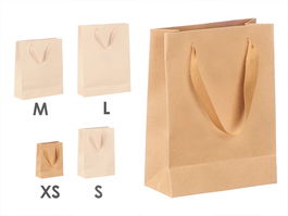 Pincello Bolsa Papel Kraft Lisa Mini 20 cm x 15 cm x 1 cm (Set de 48)