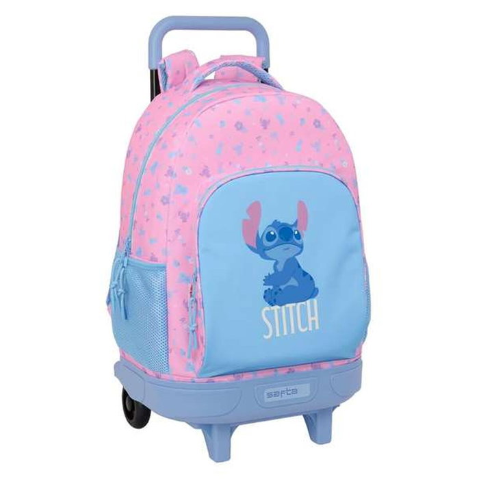 Safta Mochila con Ruedas Stitch Bright Extraíble 45cm