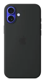 Apple iPhone 16 Plus Funda de Silicona con MagSafe - Negro - Compatible con Pantalla de 17 cm (6.7") - Resistente a Caídas - 55% Silicona Reciclada