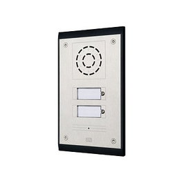 2N IP Uni 2-Tasten Videoportero 9153102, 2 Botones, Negro y Plata, 115x39x193 mm