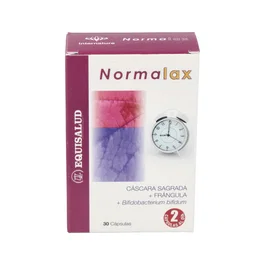 INTERNATURE Normalax 30 Cápsulas con Cáscara Sagrada, Frángula y Probióticos para el Sistema Digestivo