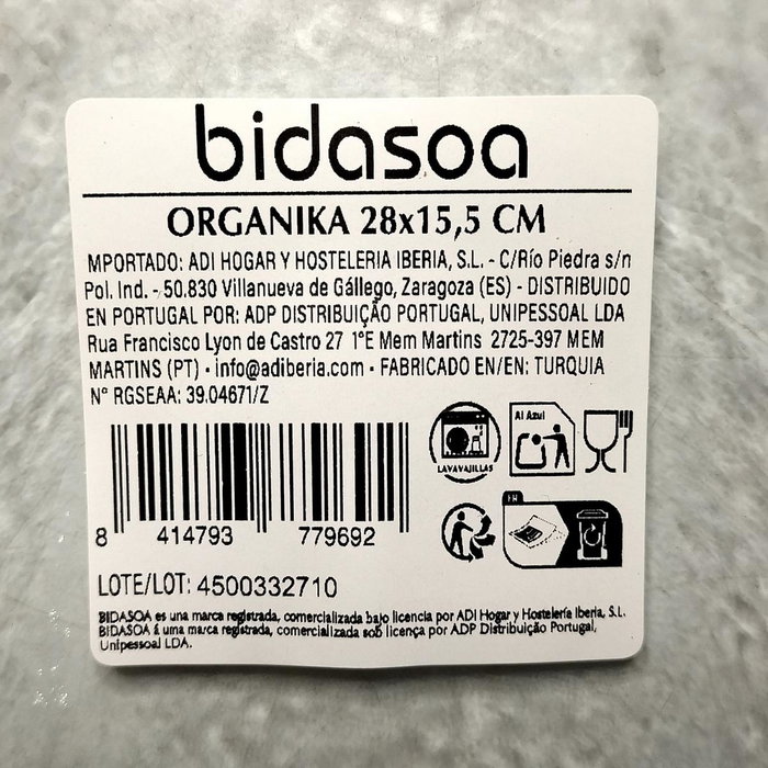 Bidasoa Fuente Oval Organika de Vidrio Transparente Bidasoa Fuente Oval Organika de Vidrio Transparente